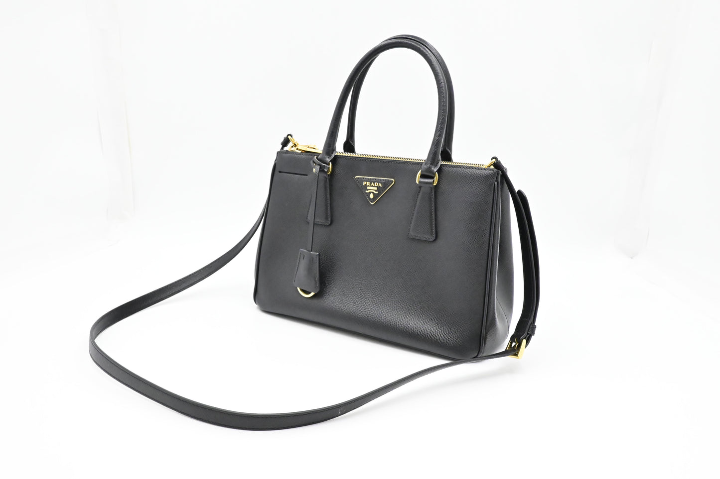 Prada Small Galleria in Black Saffiano Leather