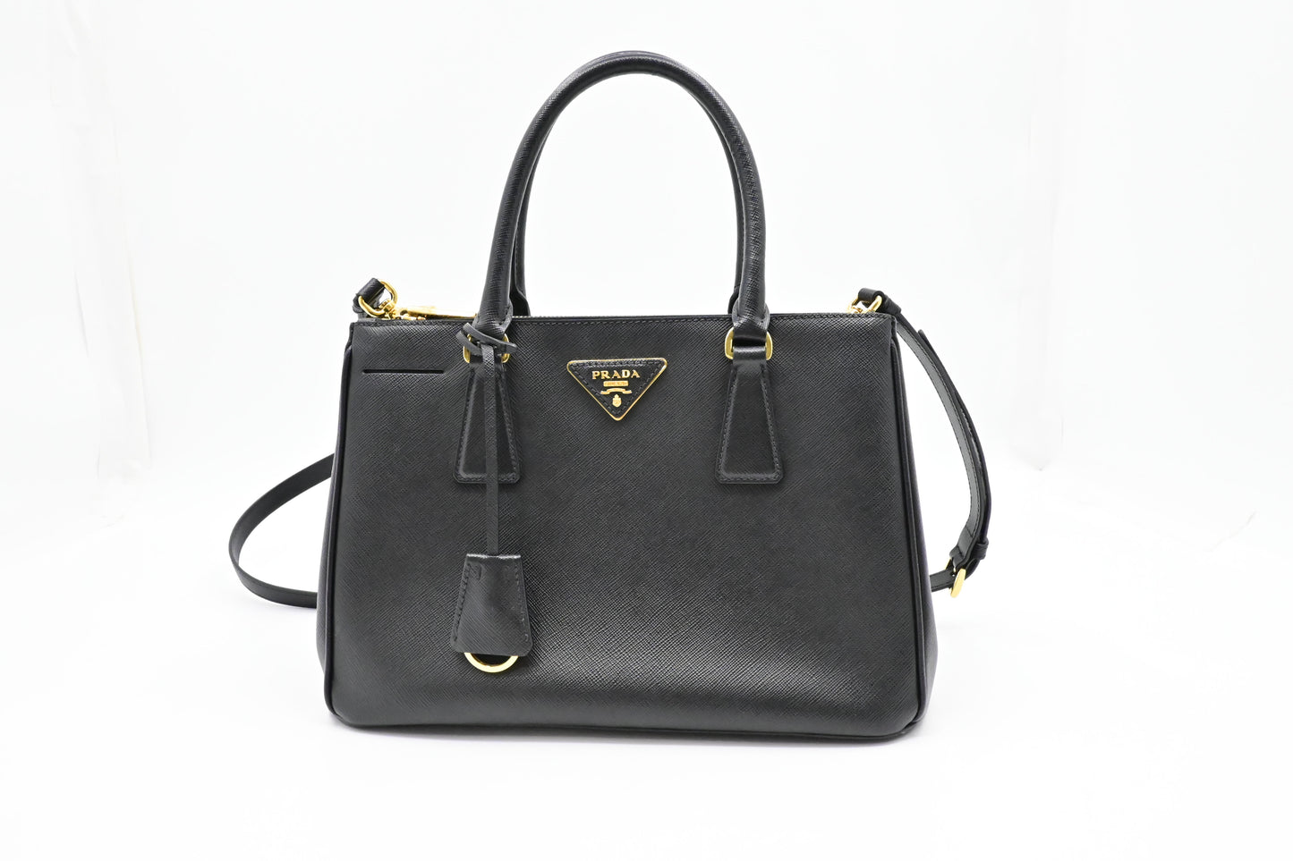 Prada Small Galleria in Black Saffiano Leather