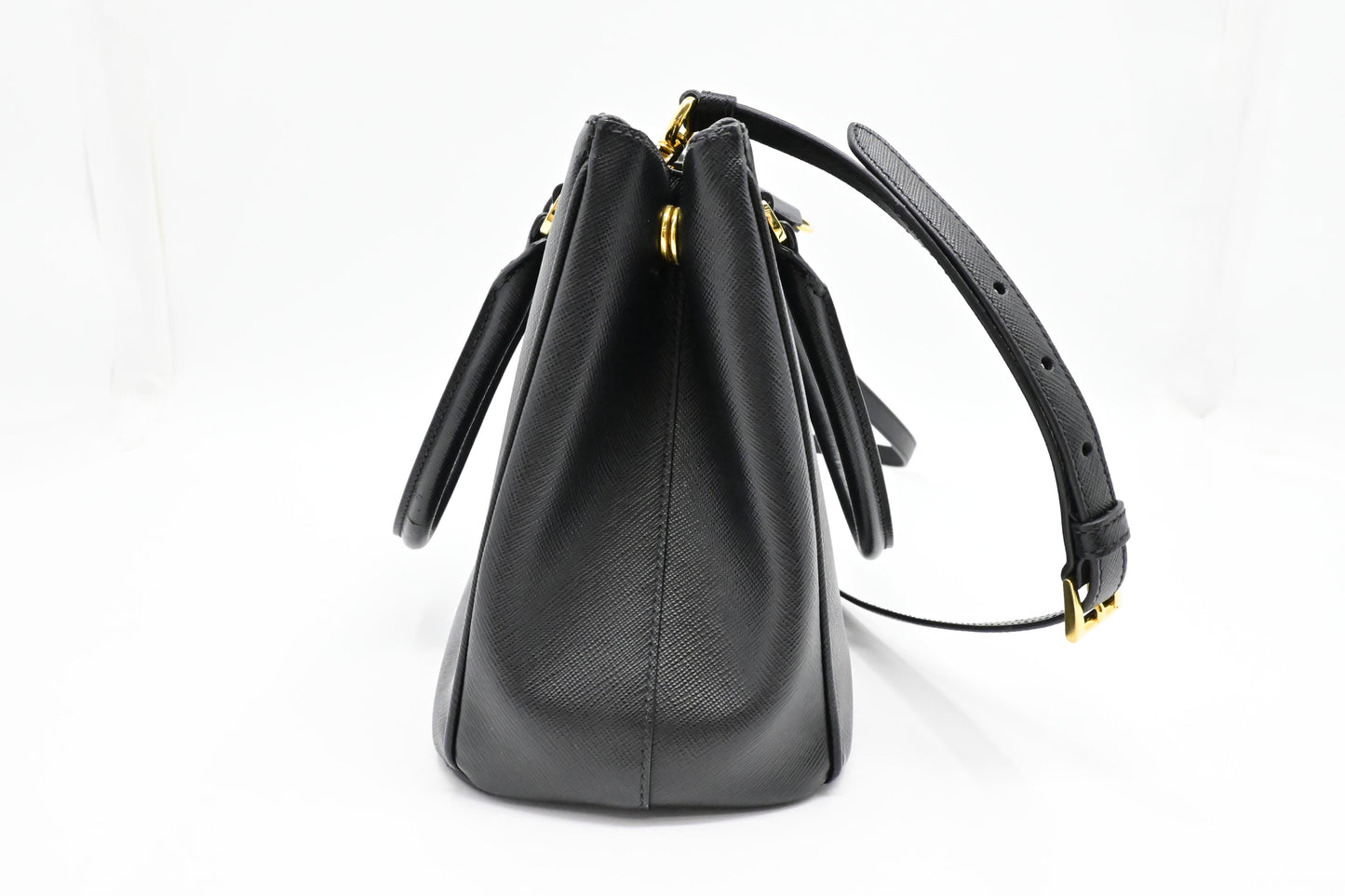 Prada Small Galleria in Black Saffiano Leather