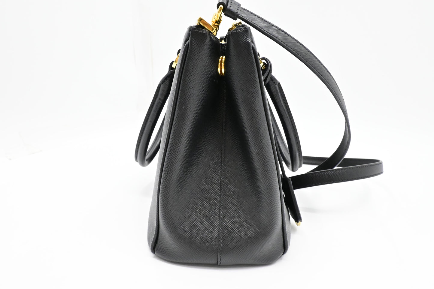 Prada Small Galleria in Black Saffiano Leather