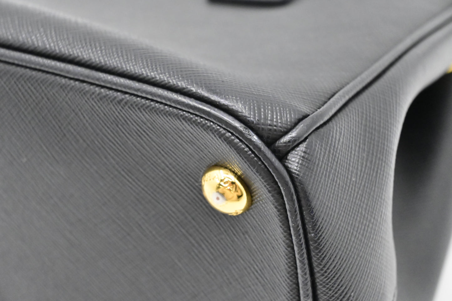 Prada Small Galleria in Black Saffiano Leather