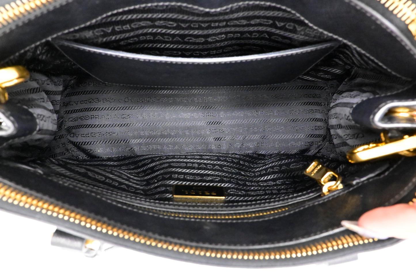 Prada Small Galleria in Black Saffiano Leather