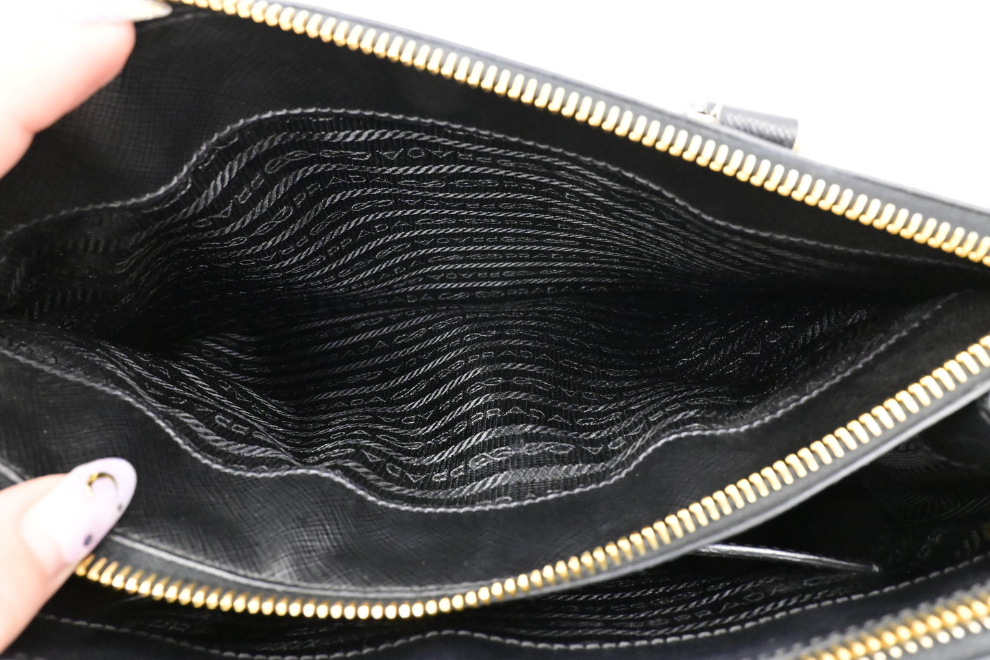 Prada Small Galleria in Black Saffiano Leather