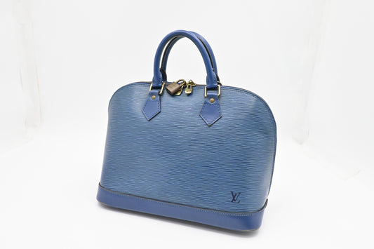 Louis Vuitton Alma PM in Blue Epi Leather