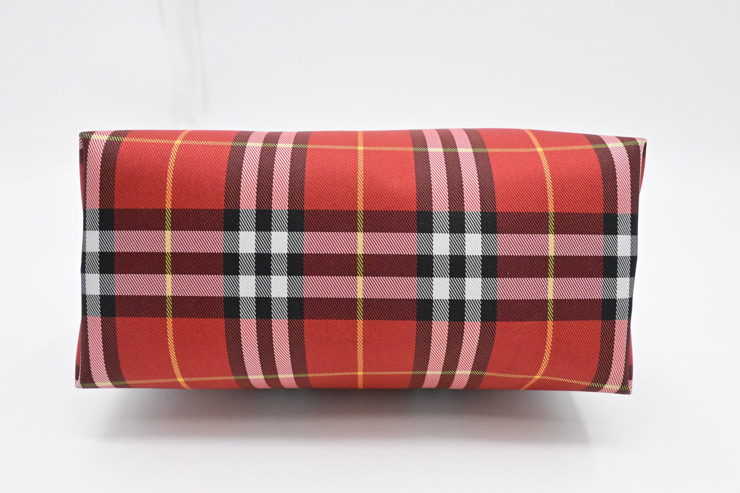 Burberry Wristlet in Red Check Canvas