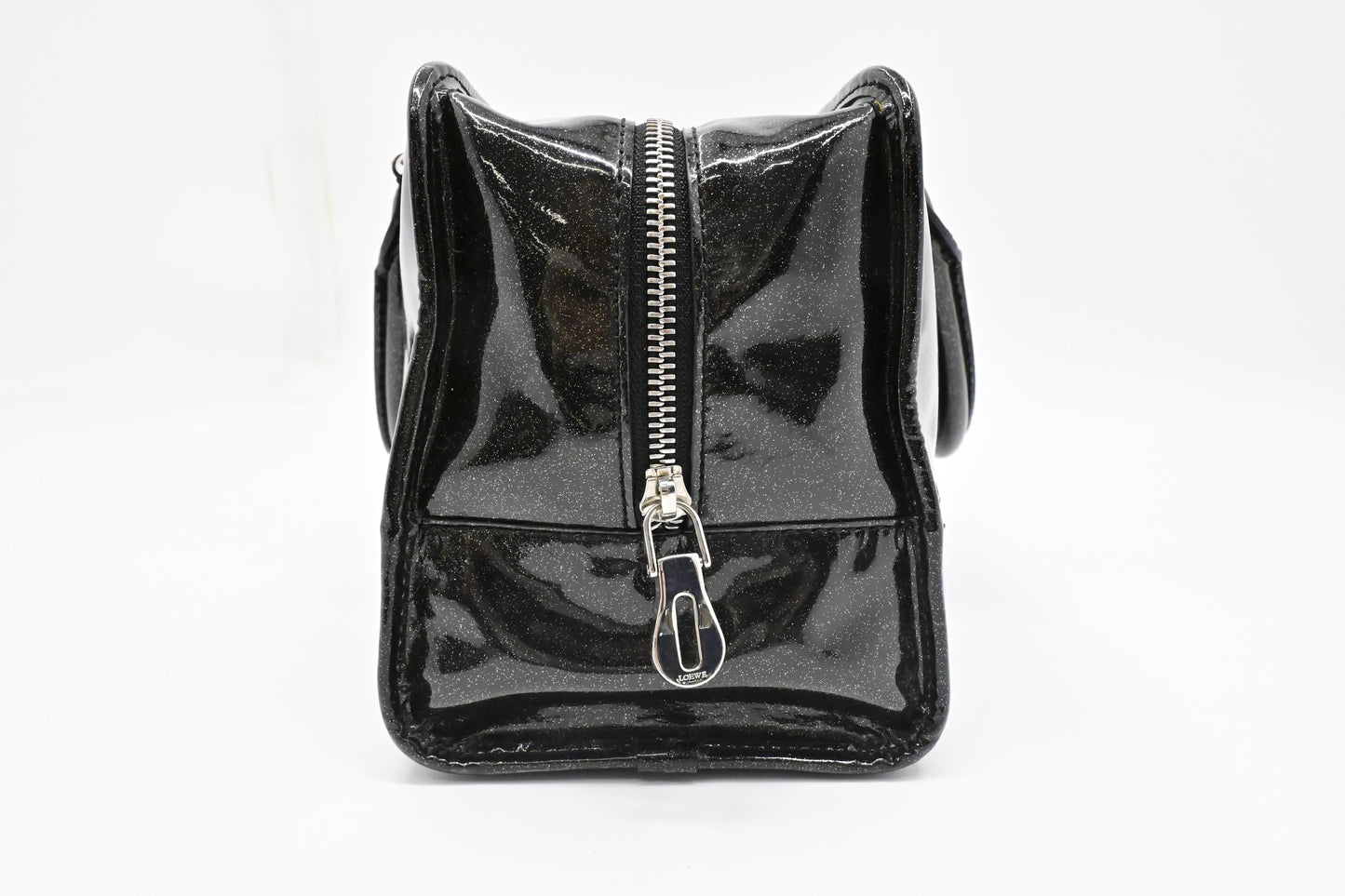 Loewe Amazona in Glittered Dark Green Patent Leather