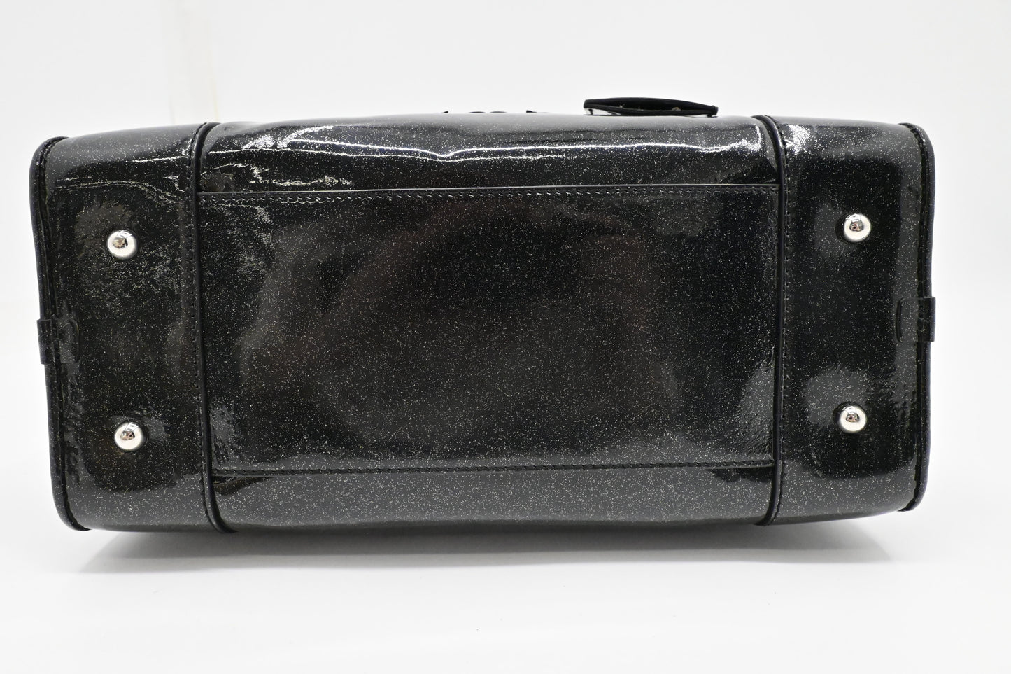 Loewe Amazona in Glittered Dark Green Patent Leather