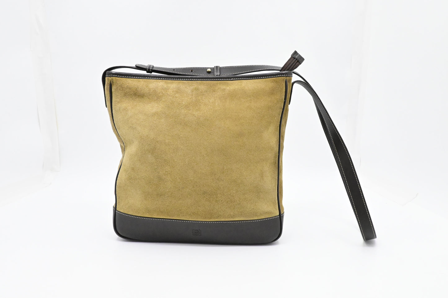 Loewe Crossbody in Brown Suede