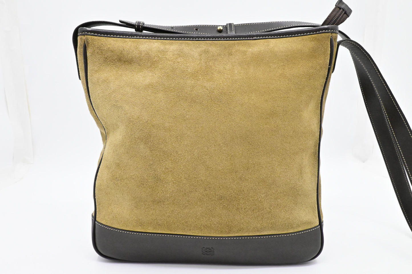 Loewe Crossbody in Brown Suede