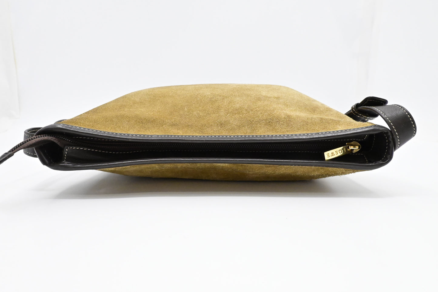 Loewe Crossbody in Brown Suede