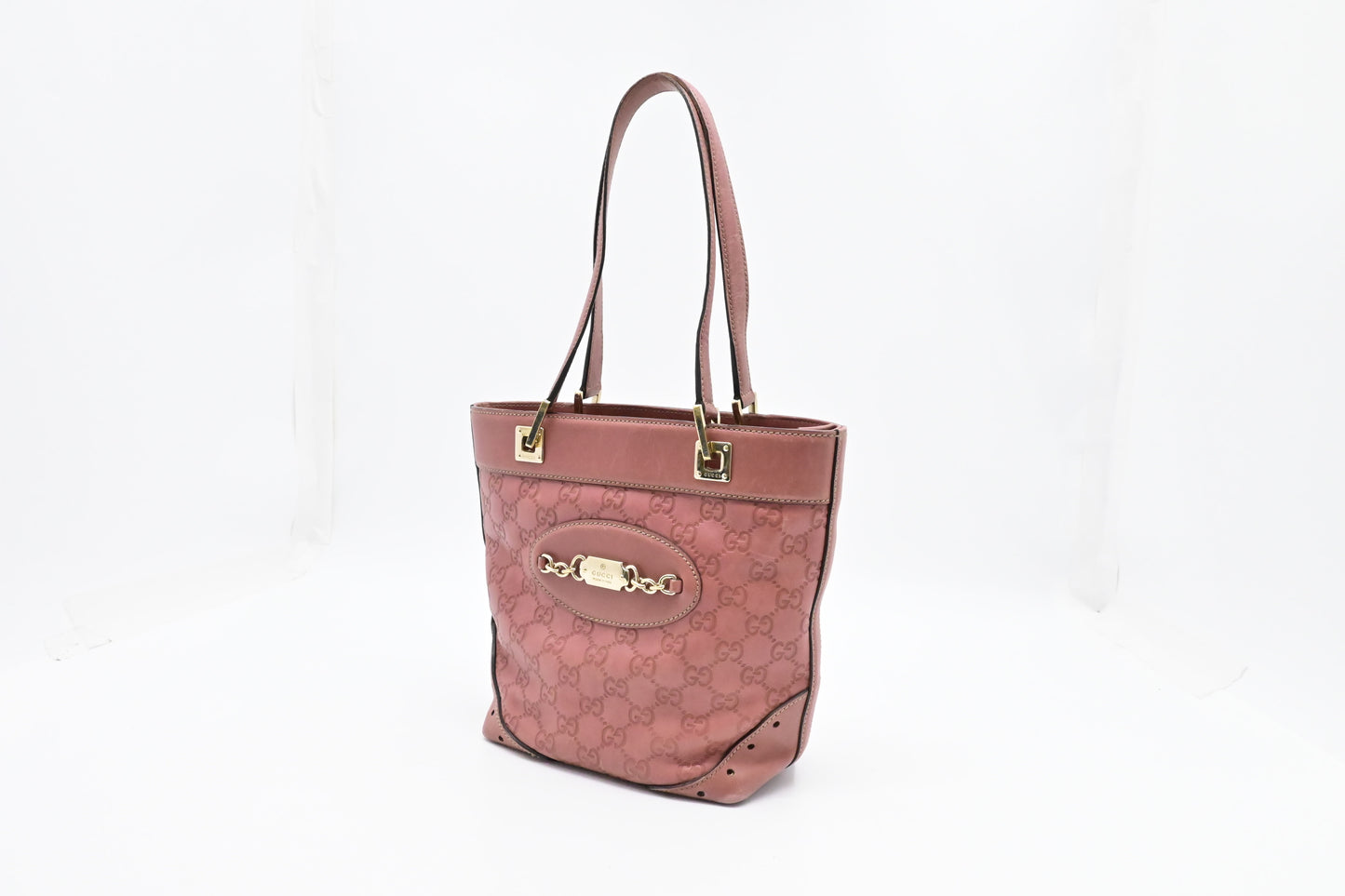 Gucci Hand Tote in Pink Guccissima Leather