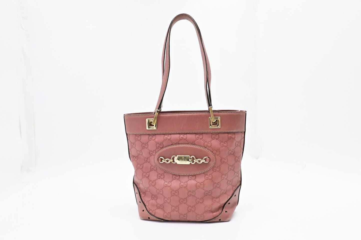 Gucci Hand Tote in Pink Guccissima Leather