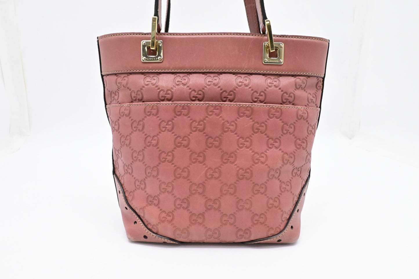 Gucci Hand Tote in Pink Guccissima Leather