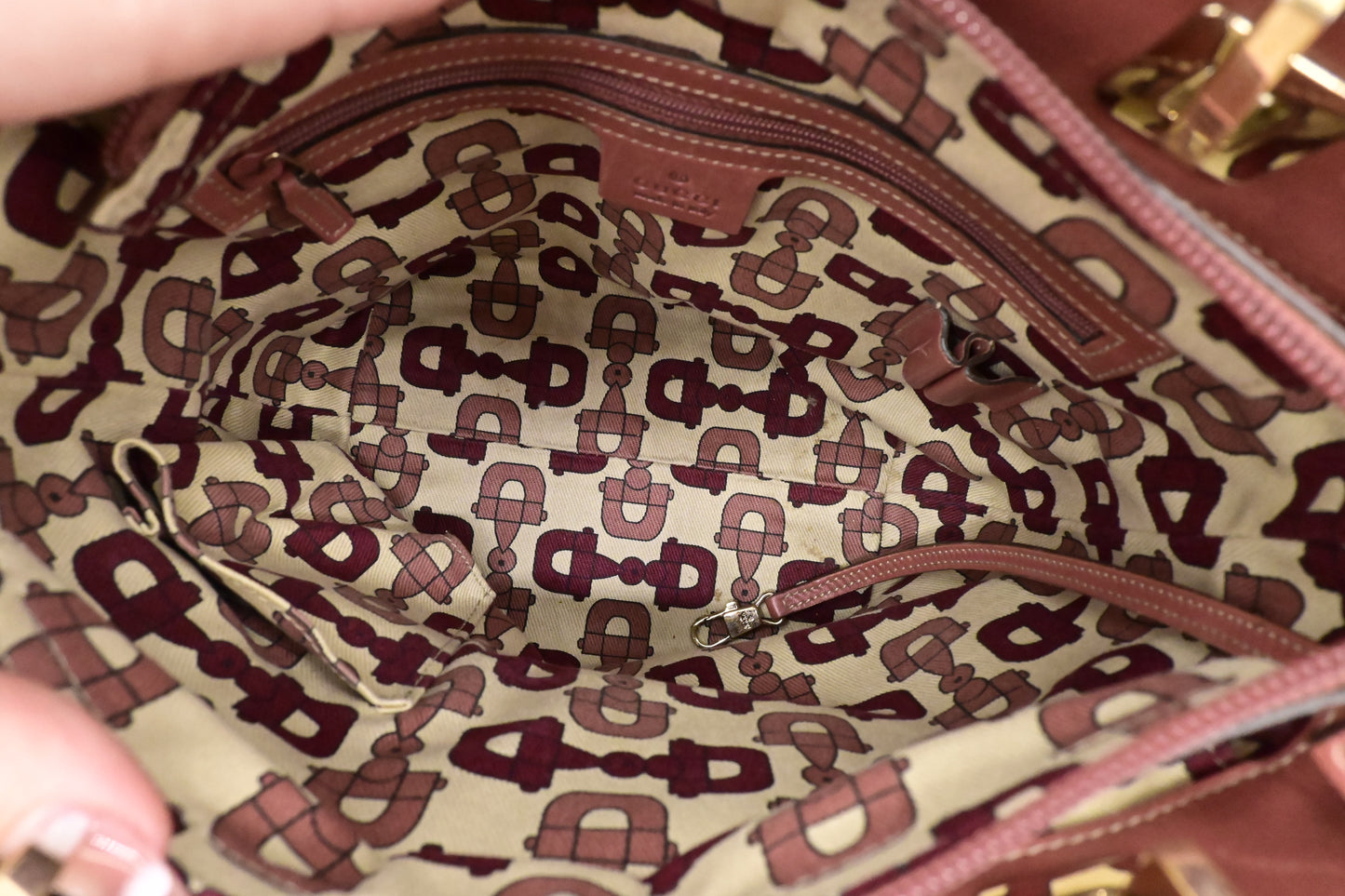 Gucci Hand Tote in Pink Guccissima Leather