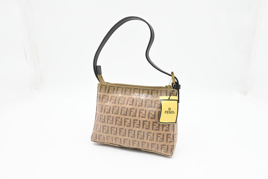 Fendi Pochette in Zucca Coated Canvas