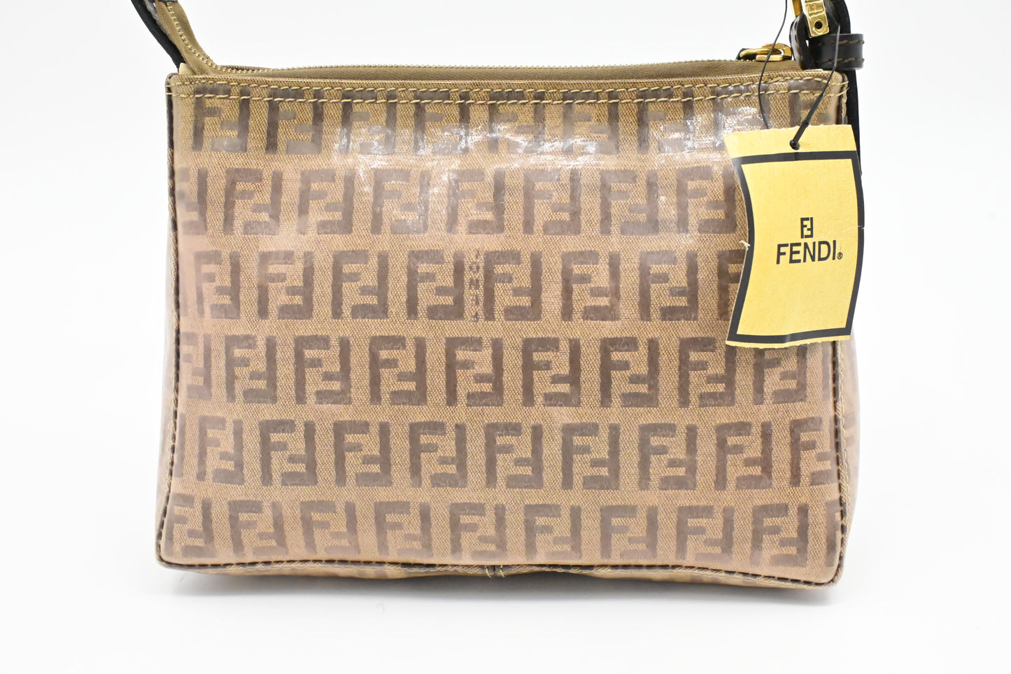 Fendi Pochette in Zucca Coated Canvas