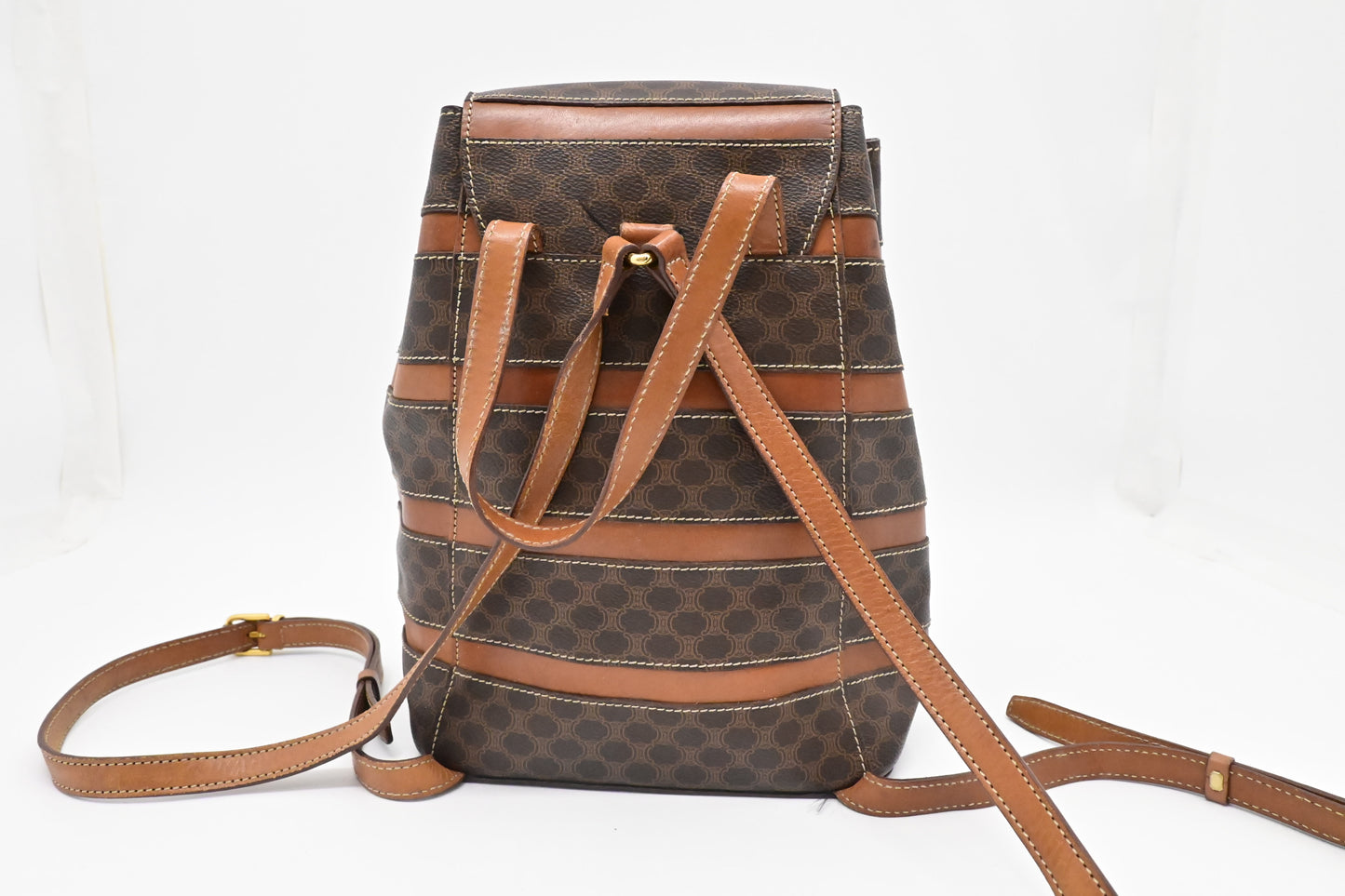 Celine Backpack in Macadam Canvas