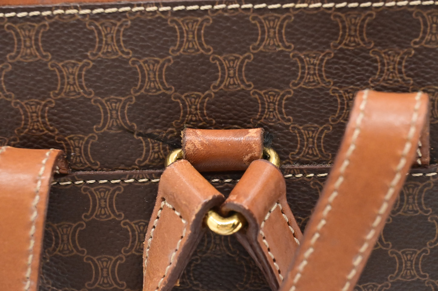 Celine Backpack in Macadam Canvas