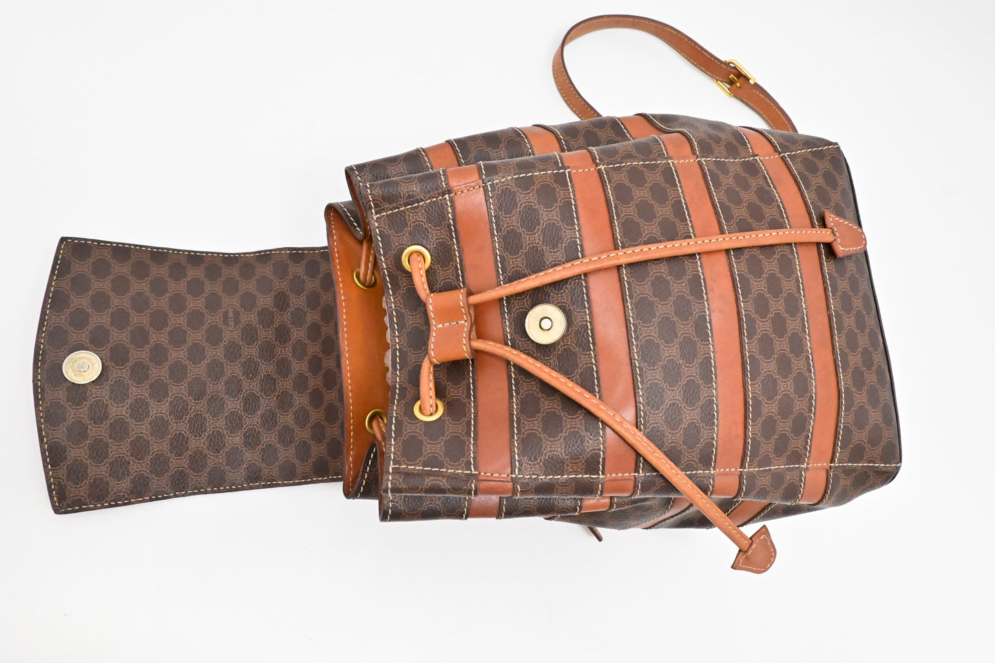 Celine Backpack in Macadam Canvas
