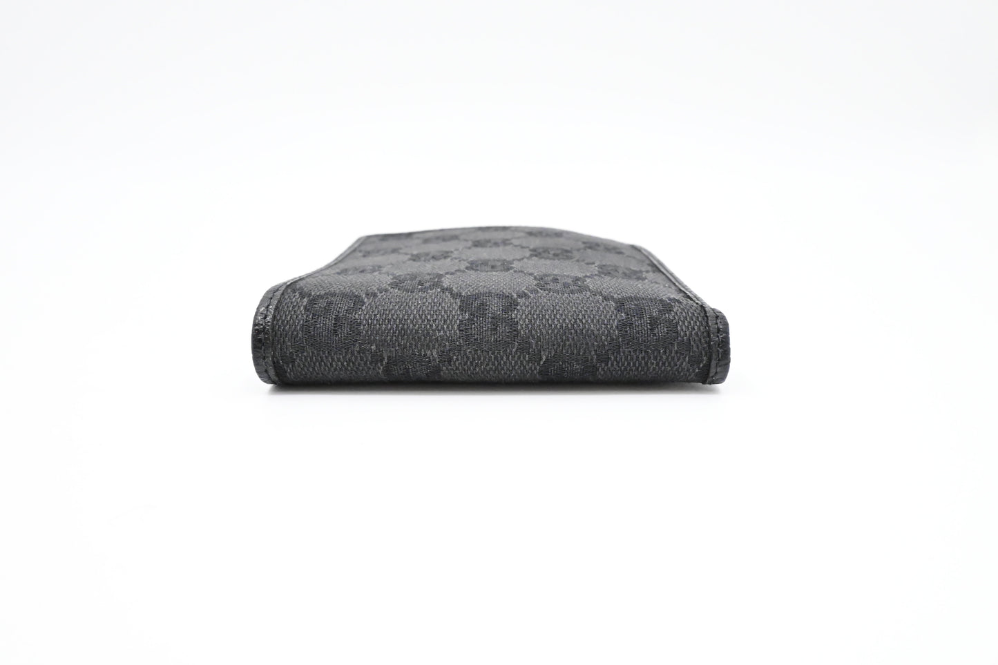 Gucci Compact Bifold Wallet in Black Canvas