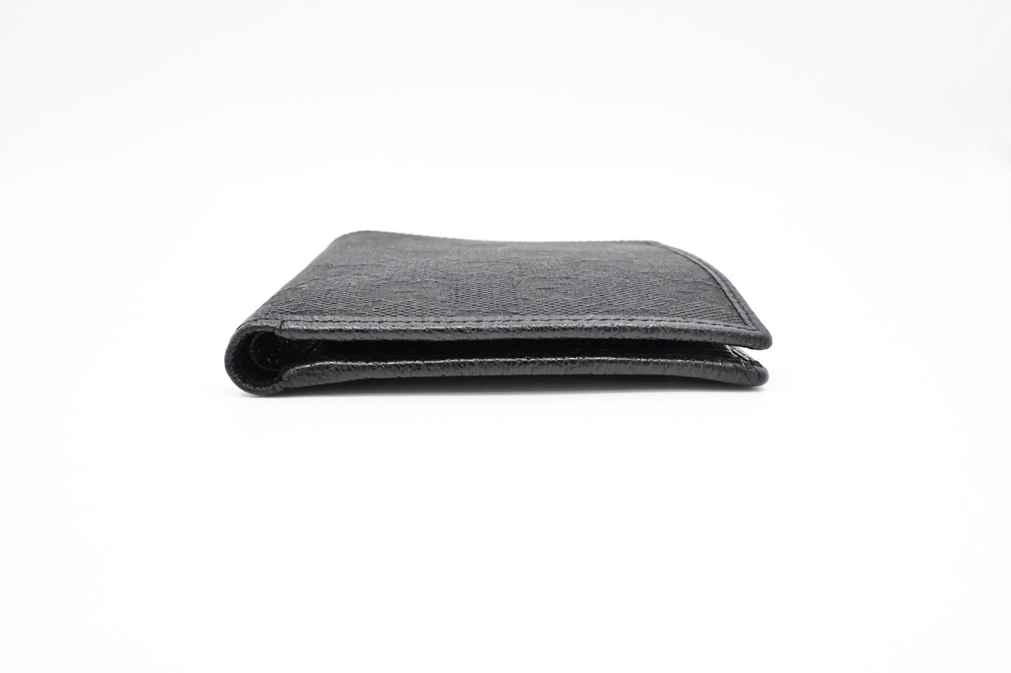 Gucci Compact Bifold Wallet in Black Canvas