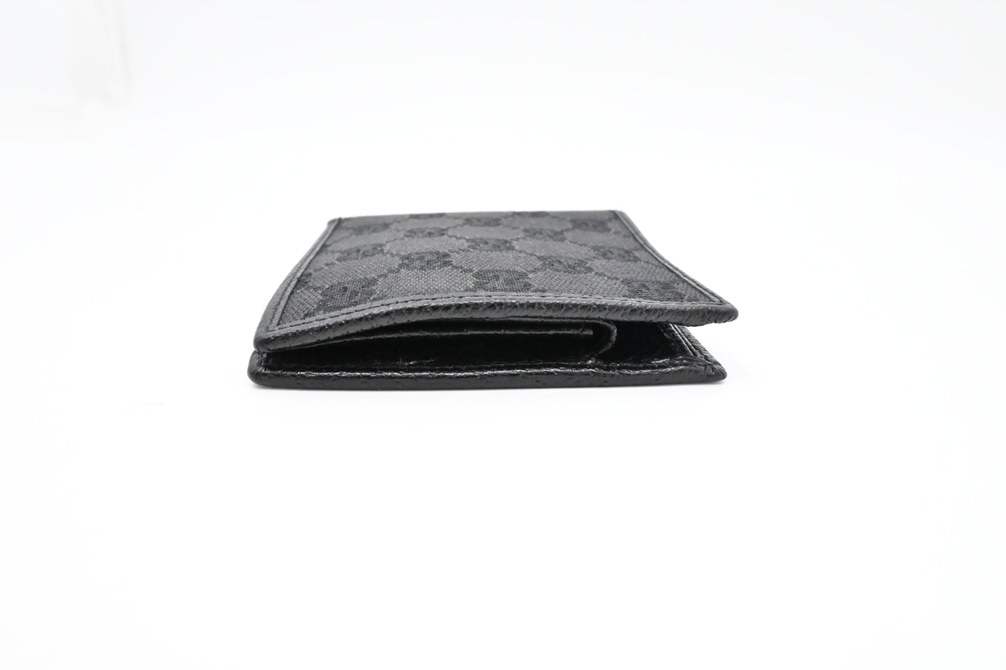Gucci Compact Bifold Wallet in Black Canvas
