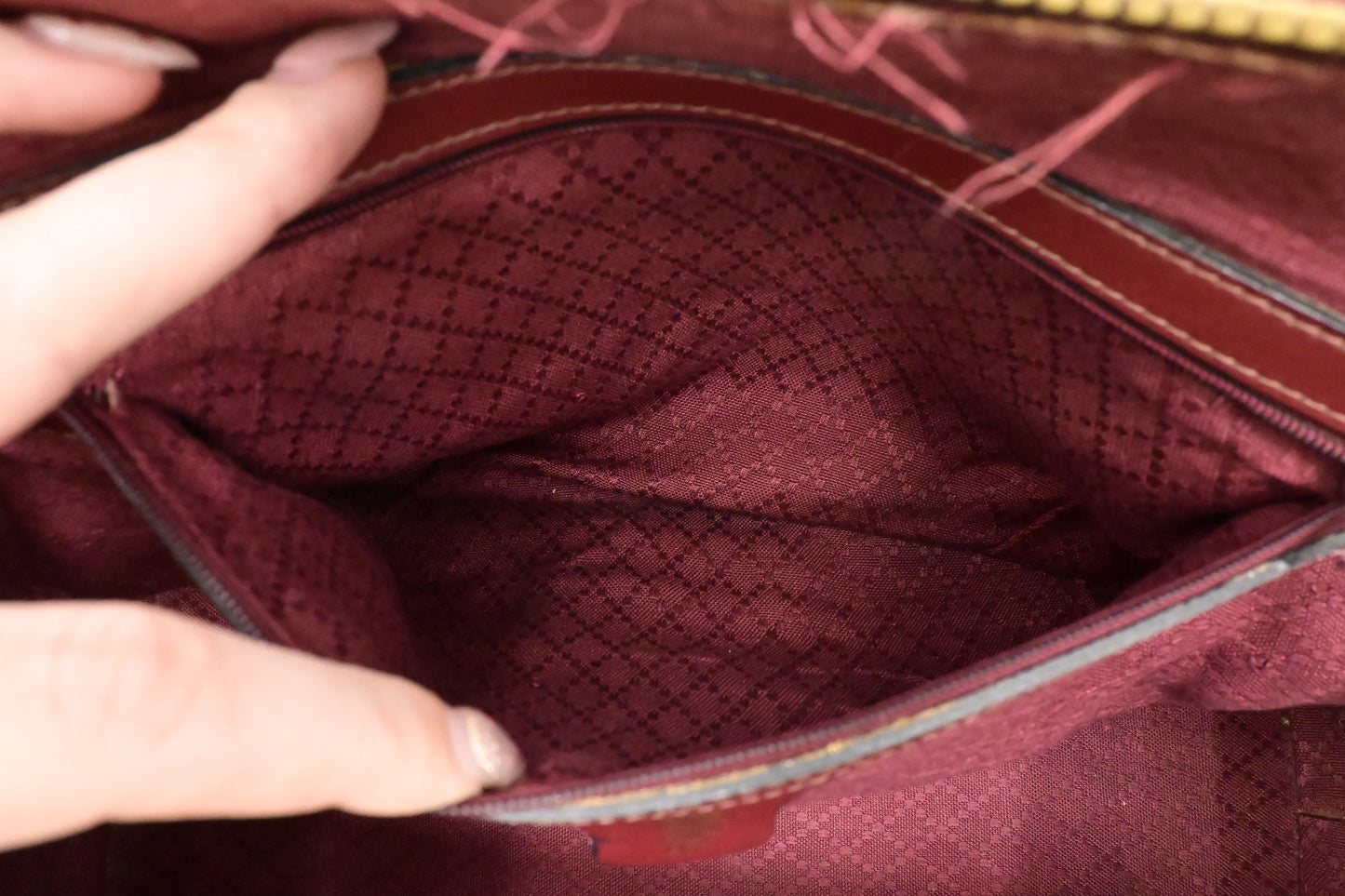 Gucci Boston Bag in Red Micro GG Canvas