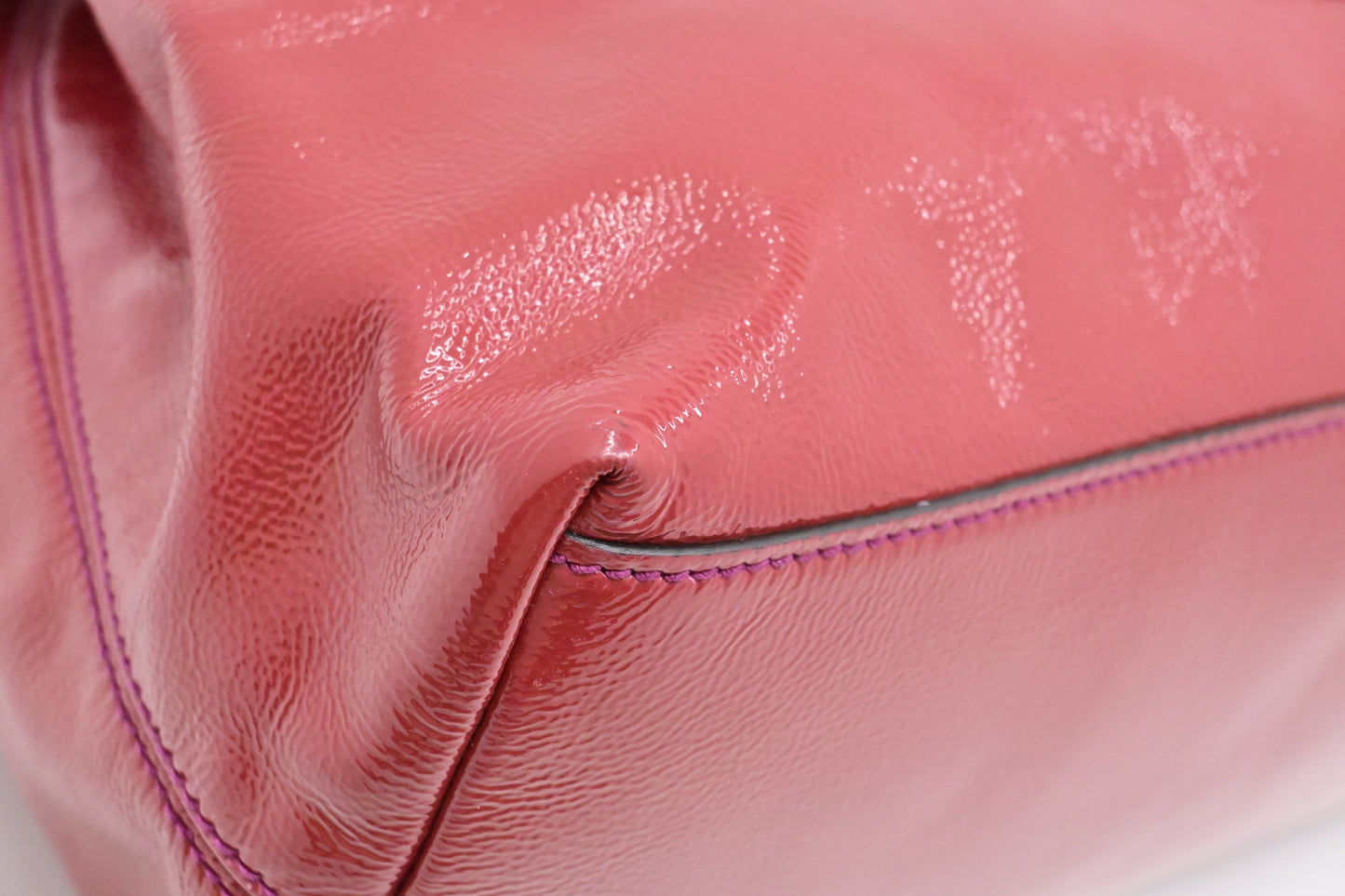 Gucci Soho Chain Shoulder Bag in Pink Red Leather