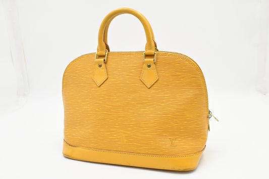 Louis Vuitton Alma PM in Yellow Epi Leather