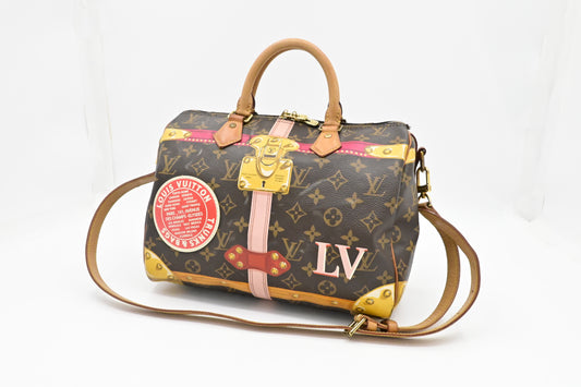 Louis Vuitton Speedy 30 Bandouliere in Summer Trunks Monogram