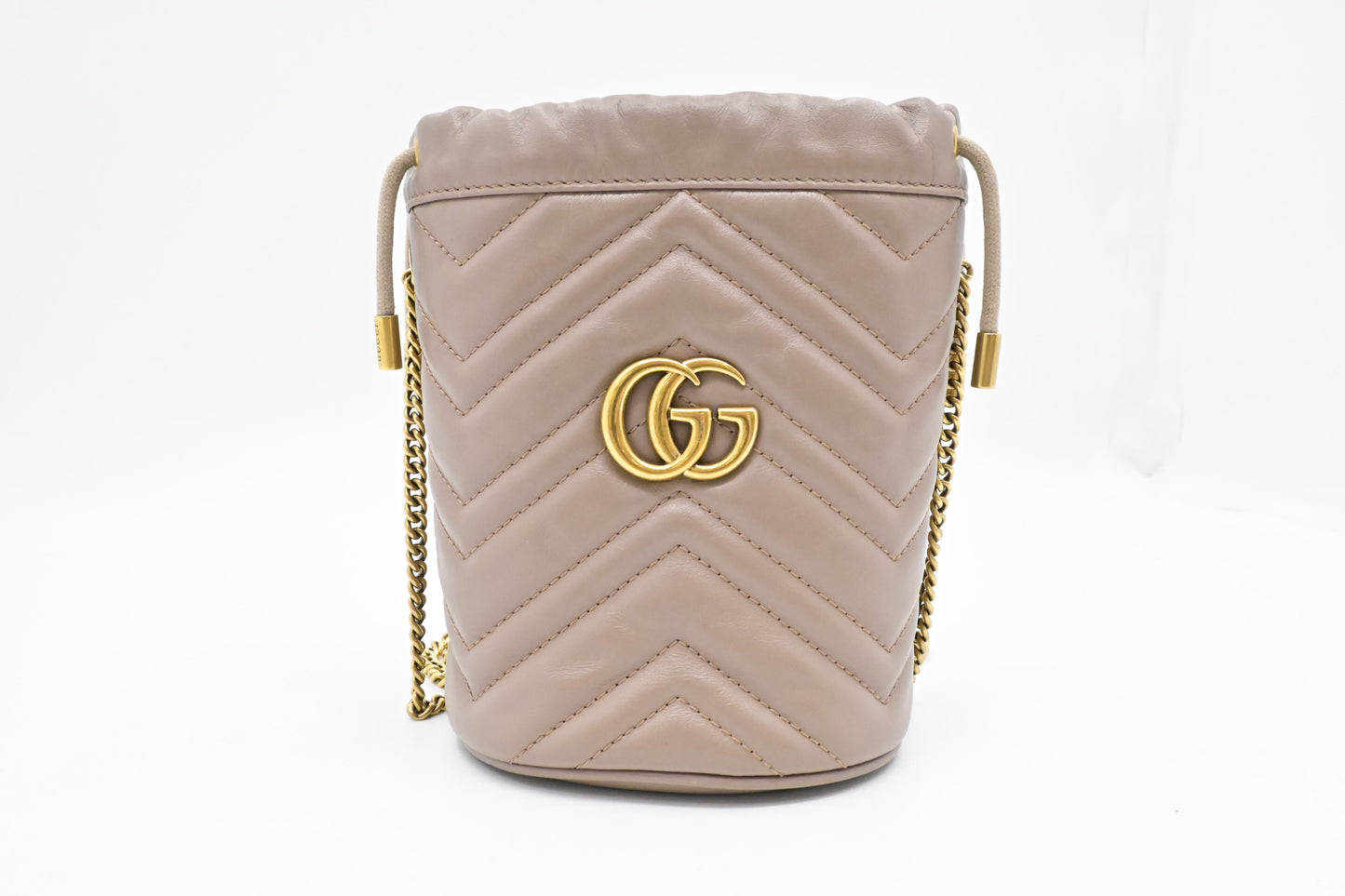 Gucci Mini Bucket Bag in Clay Quilted Leather
