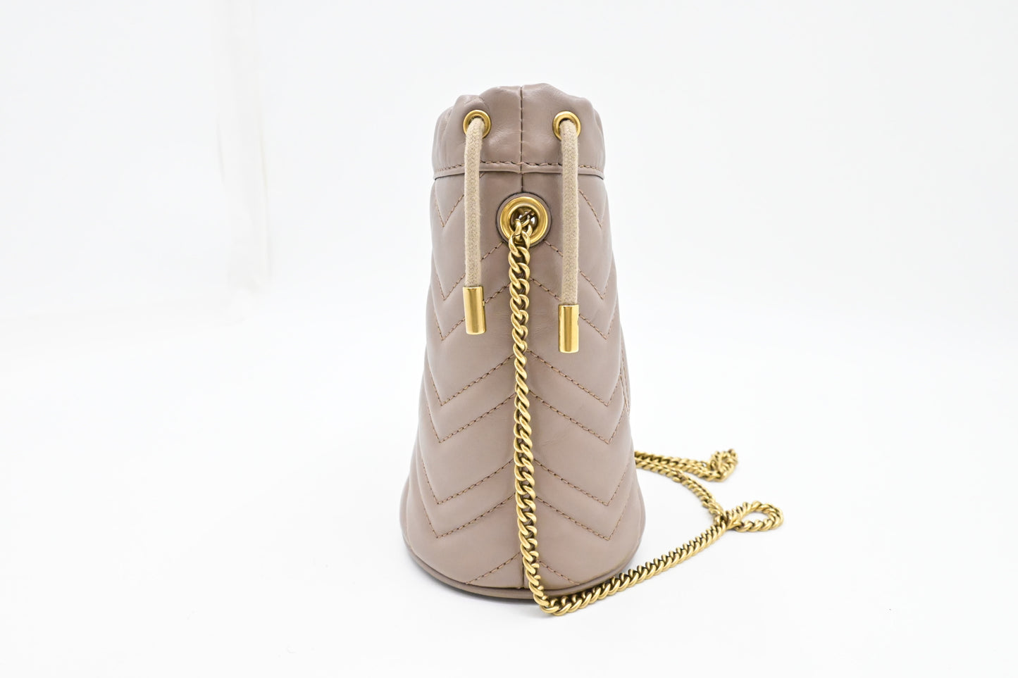 Gucci Mini Bucket Bag in Clay Quilted Leather