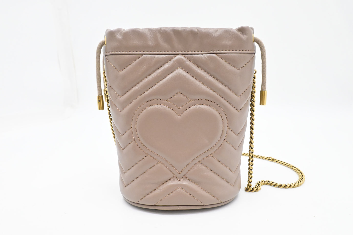 Gucci Mini Bucket Bag in Clay Quilted Leather