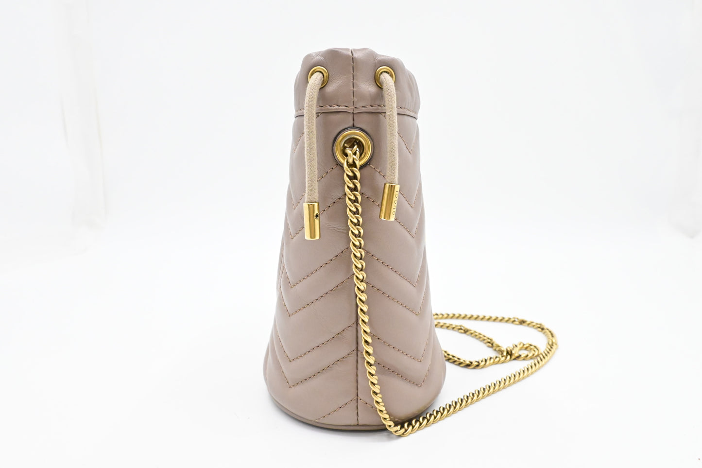 Gucci Mini Bucket Bag in Clay Quilted Leather