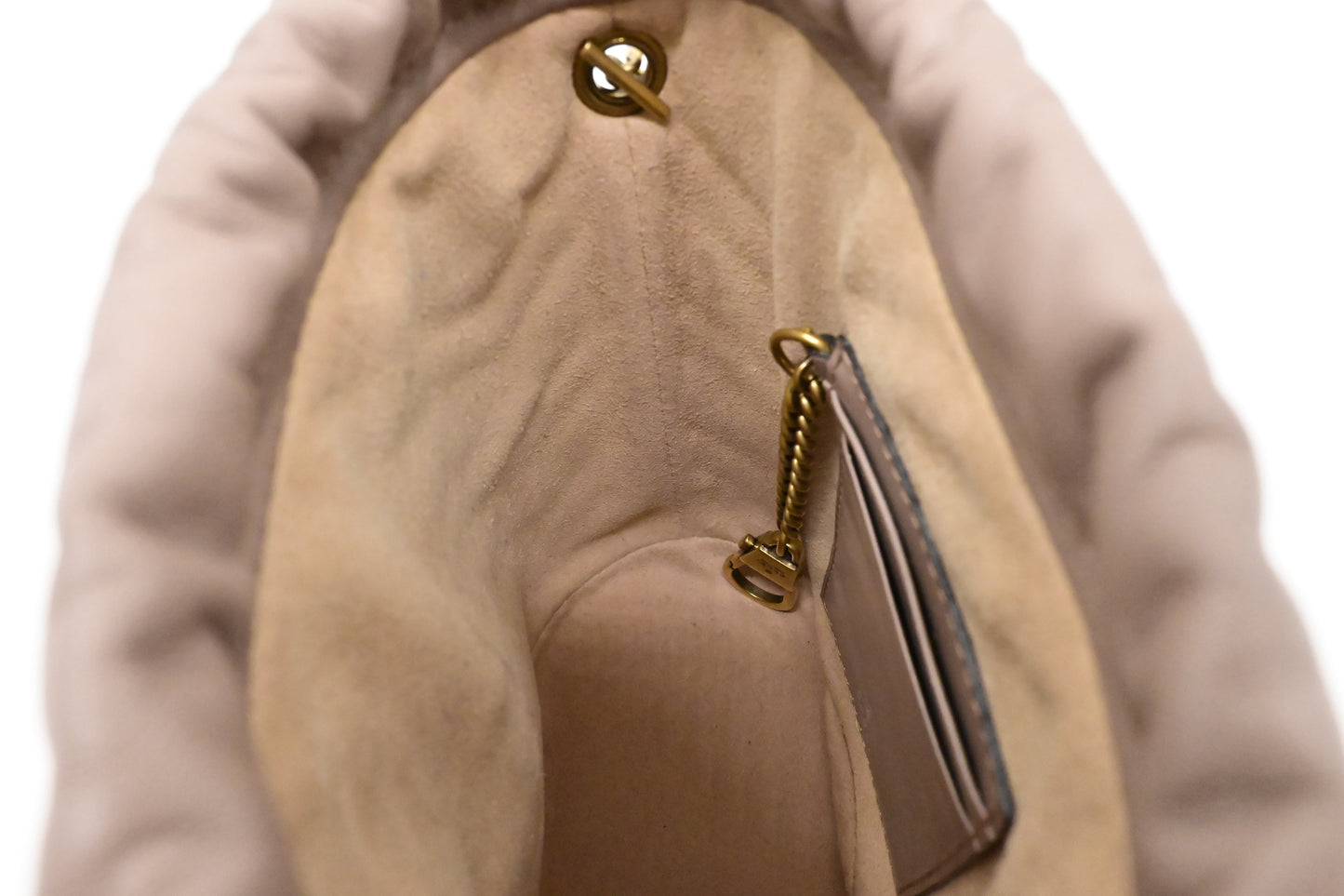Gucci Mini Bucket Bag in Clay Quilted Leather
