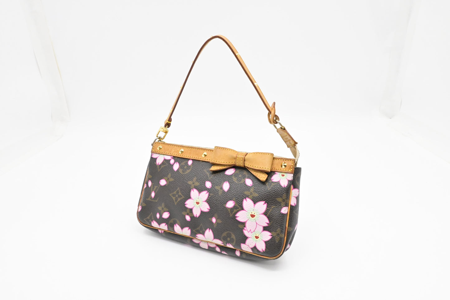 Louis Vuitton x Takashi Murakami Pochette Accessoires in Cherry Blossom Monogram Canvas