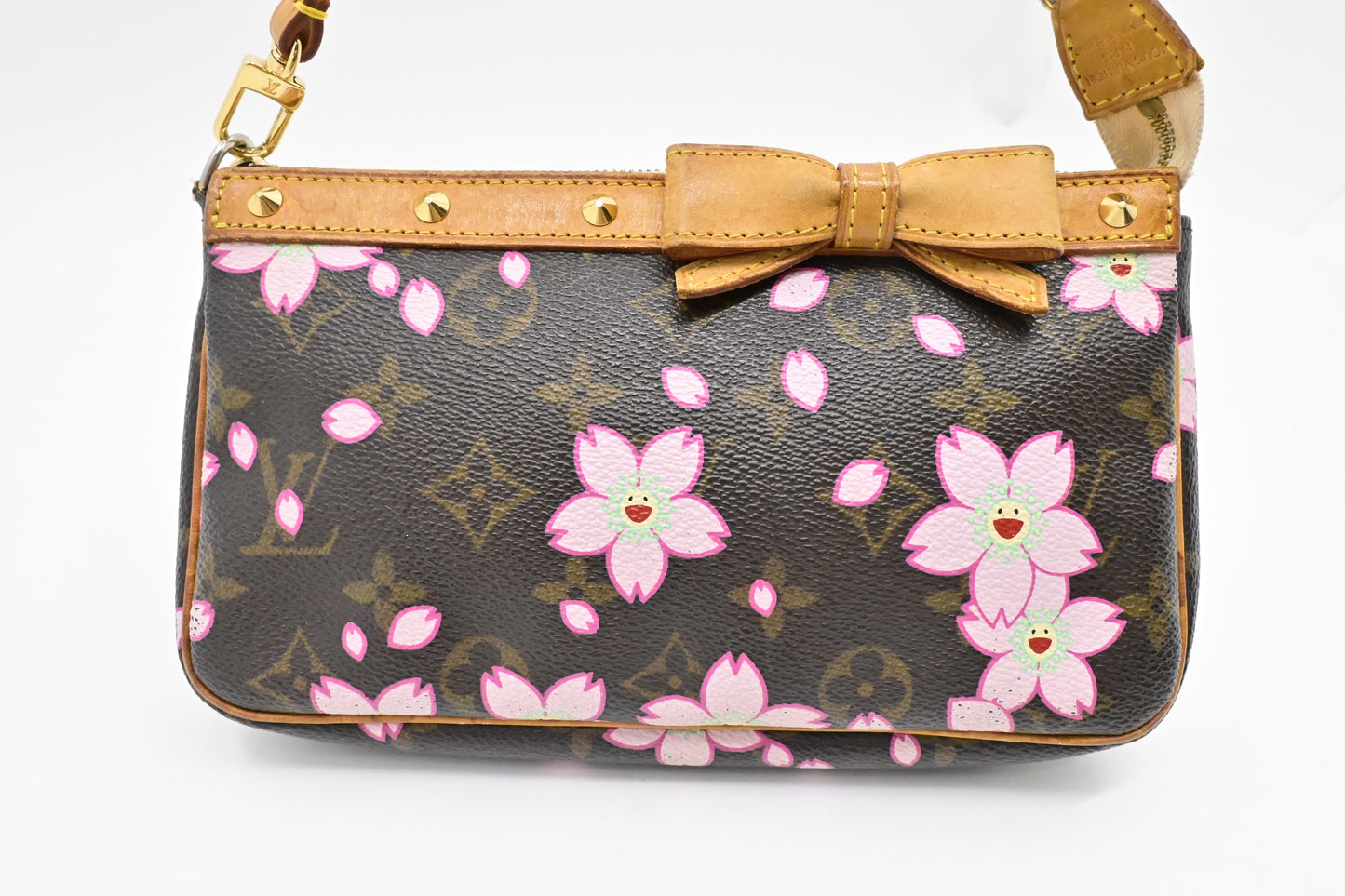 Louis Vuitton x Takashi Murakami Pochette Accessoires in Cherry Blossom Monogram Canvas