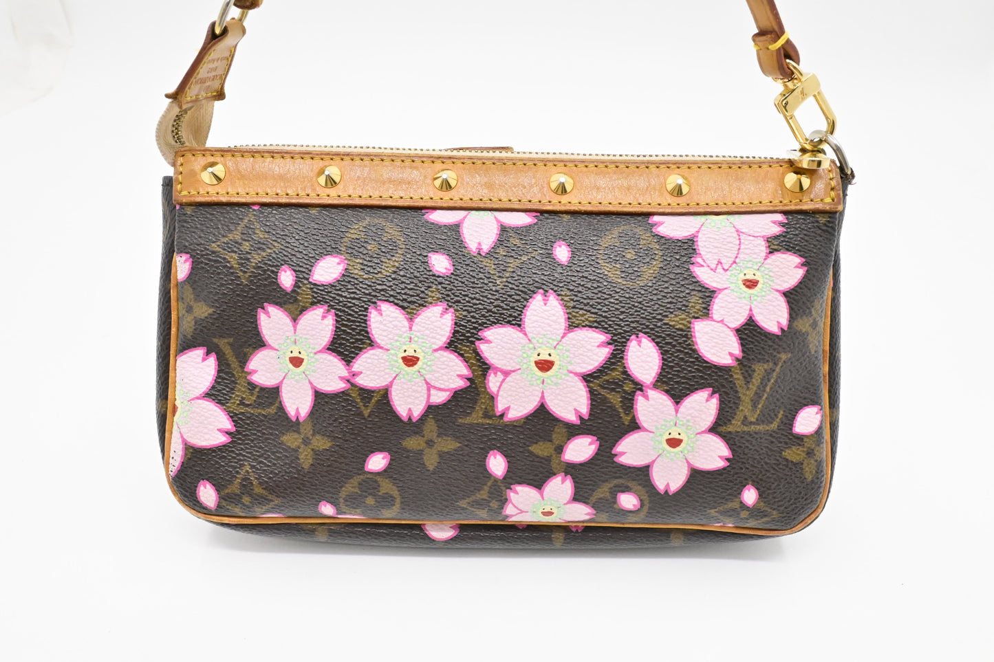 Louis Vuitton x Takashi Murakami Pochette Accessoires in Cherry Blossom Monogram Canvas
