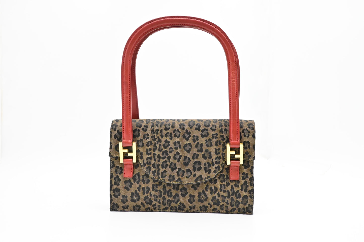 Fendi Handbag in Brown Leopard Canvas
