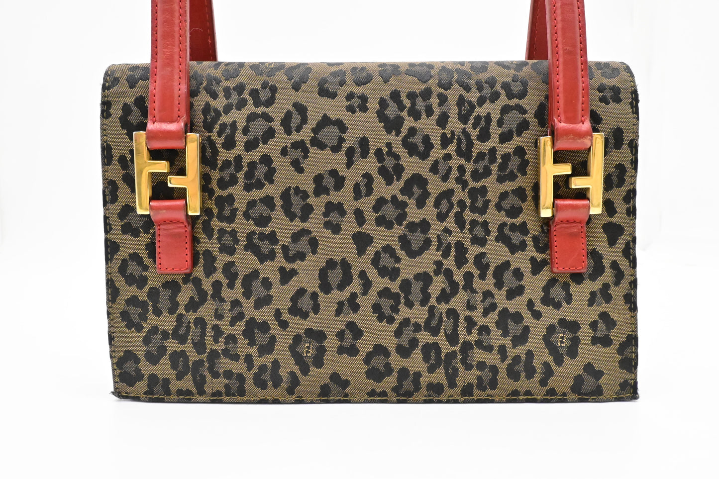 Fendi Handbag in Brown Leopard Canvas