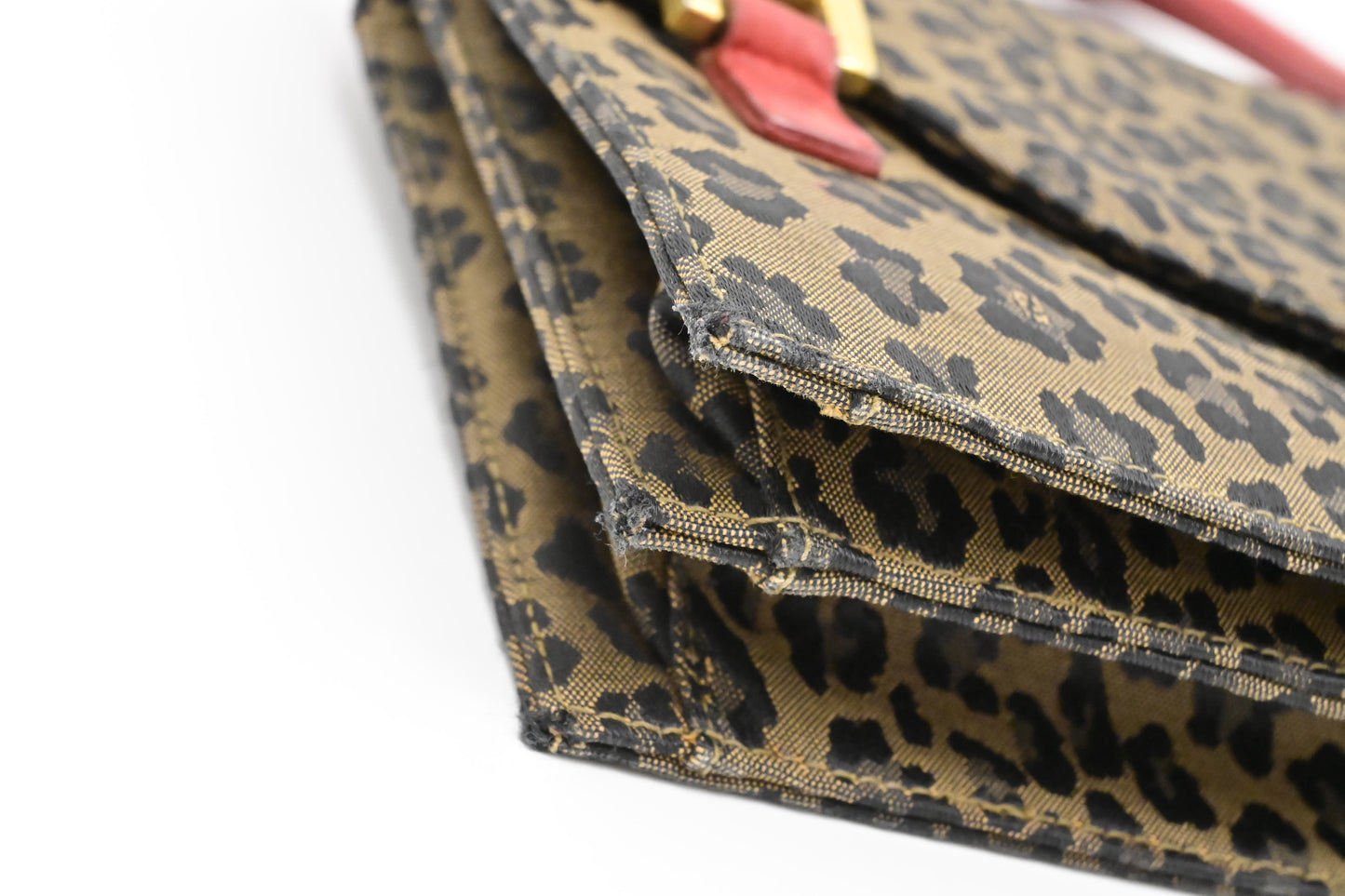 Fendi Handbag in Brown Leopard Canvas