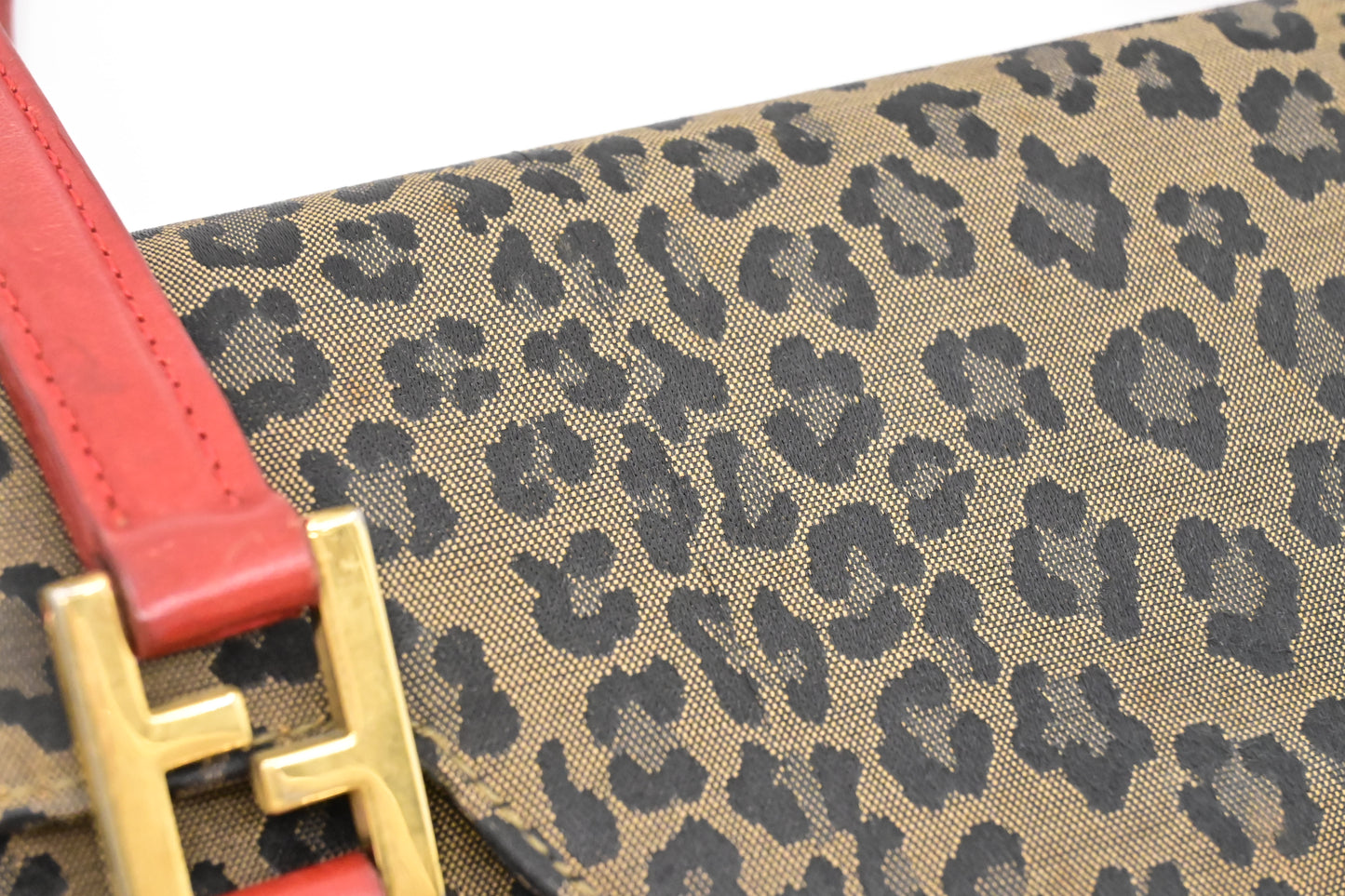 Fendi Handbag in Brown Leopard Canvas