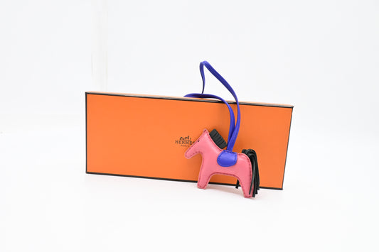 Hermes Rodeo PM Charm in Pink Leather