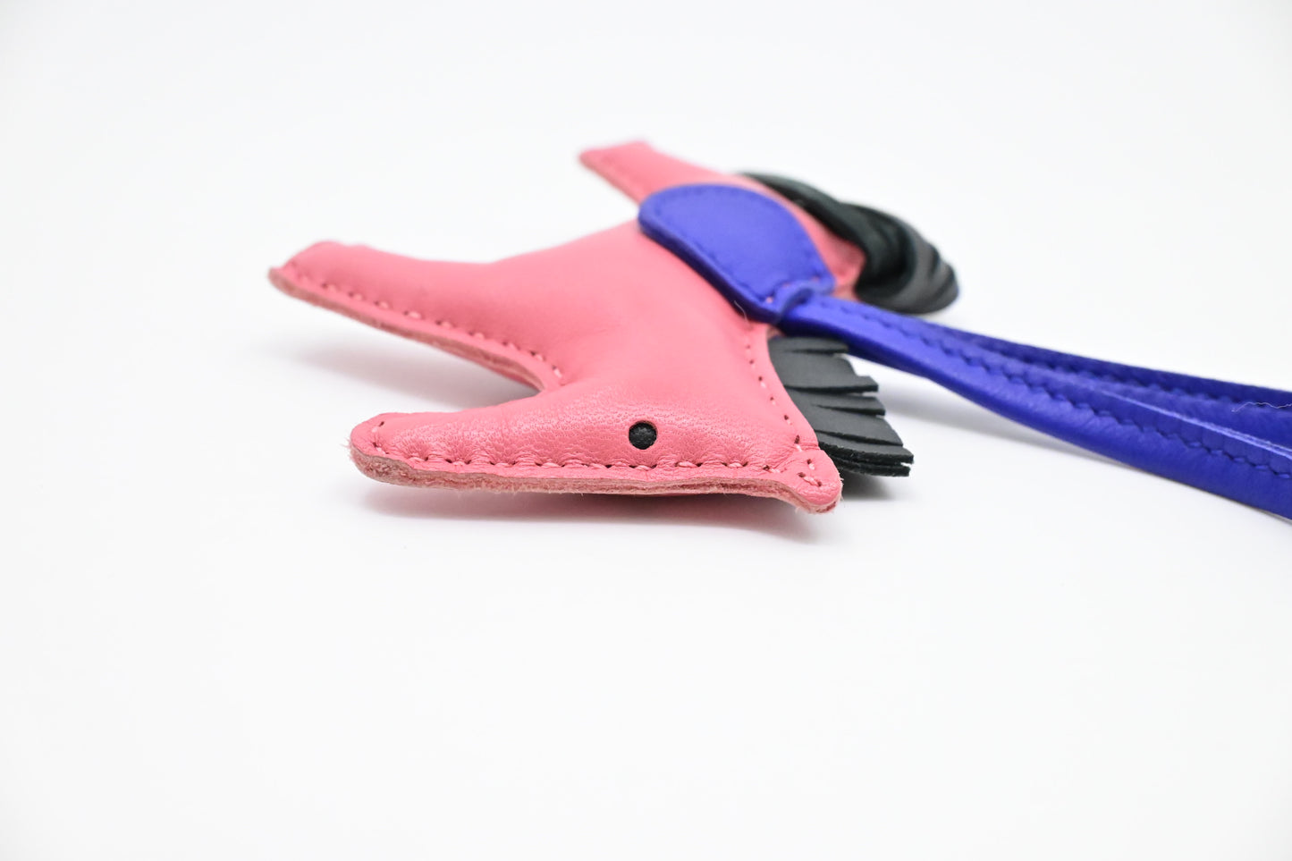 Hermes Rodeo PM Charm in Pink Leather