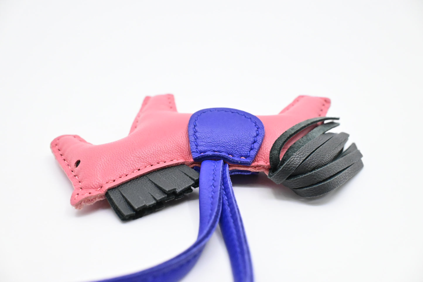 Hermes Rodeo PM Charm in Pink Leather