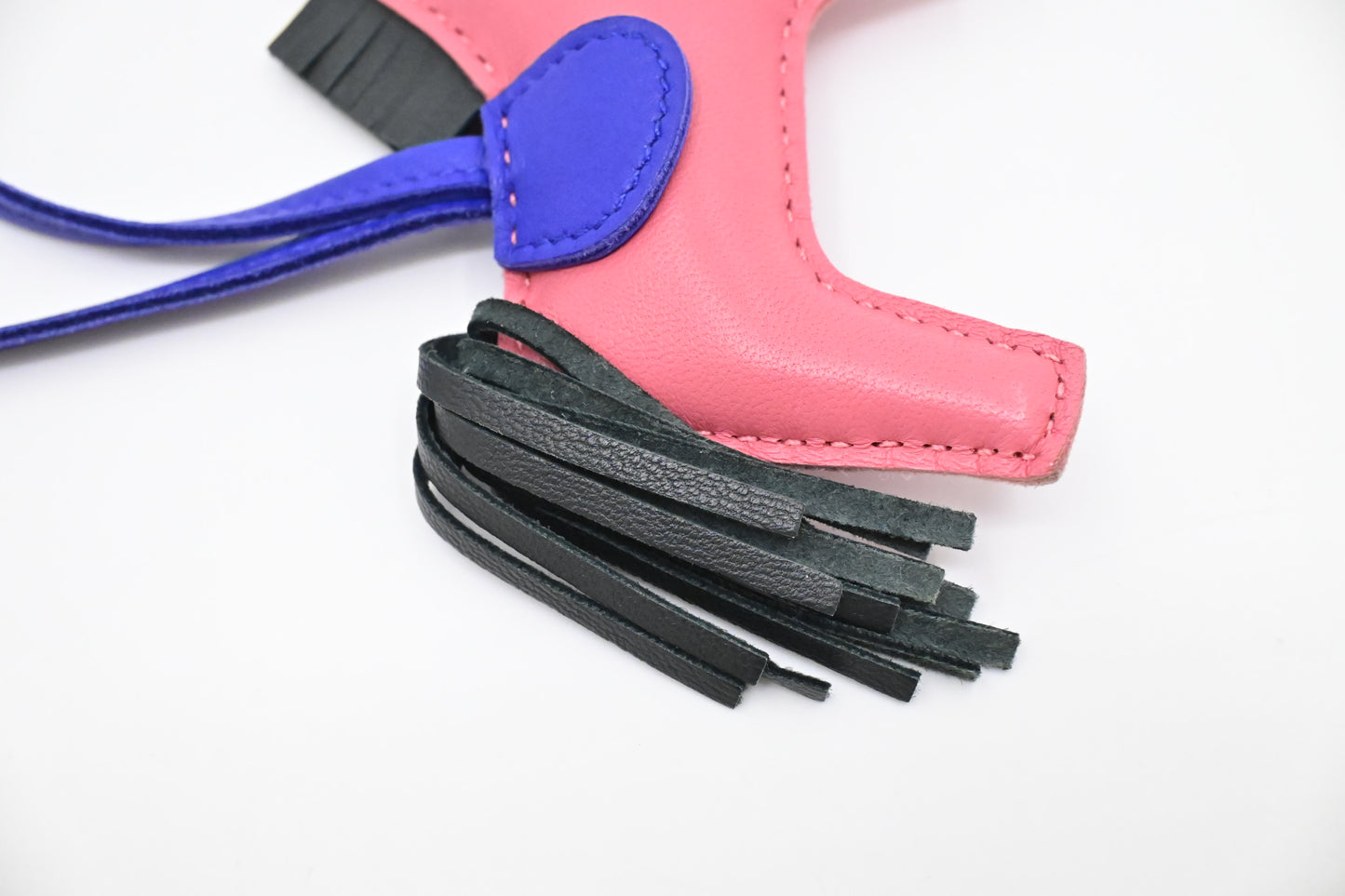 Hermes Rodeo PM Charm in Pink Leather
