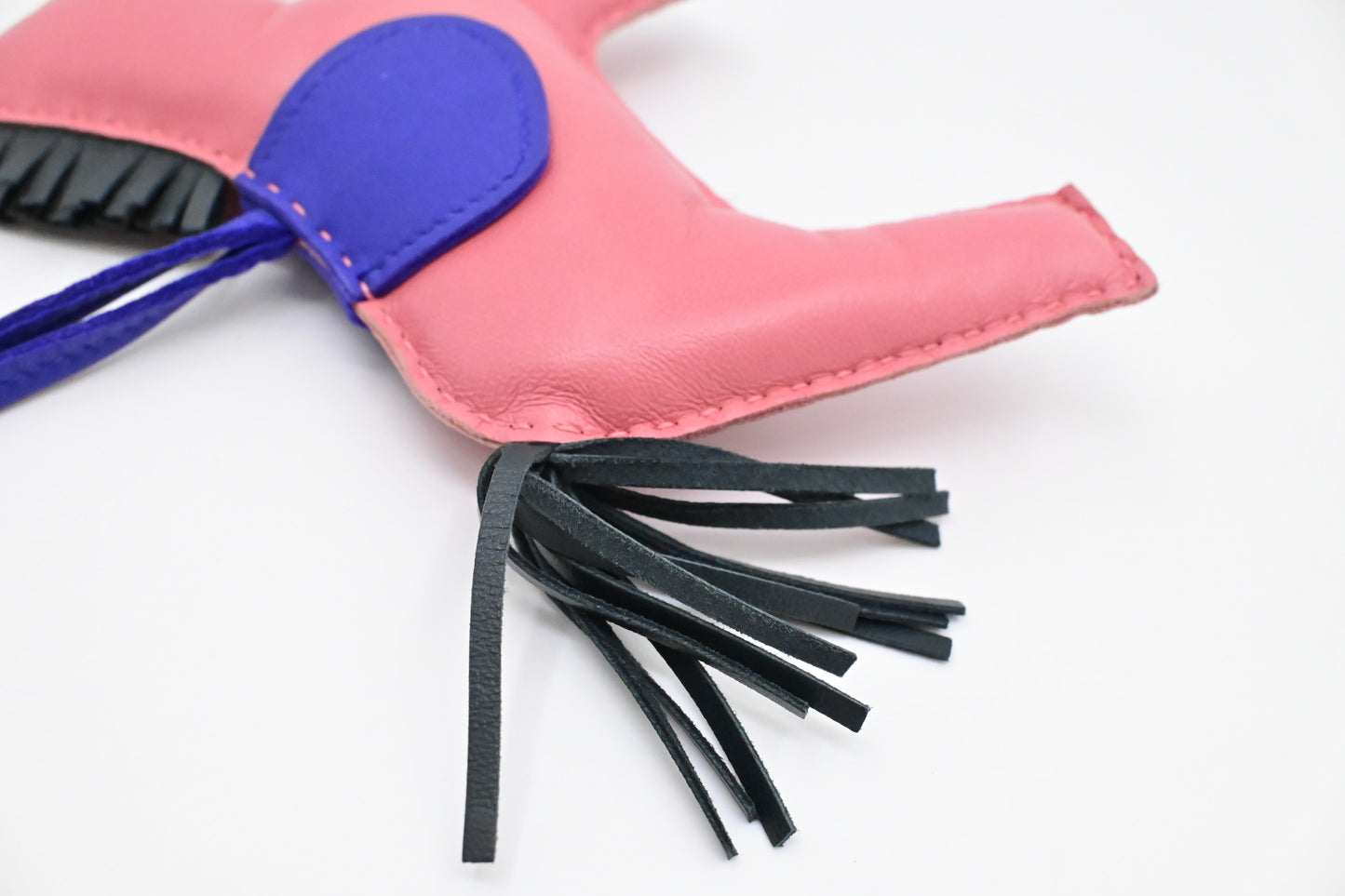 Hermes Rodeo GM Charm in Pink Leather