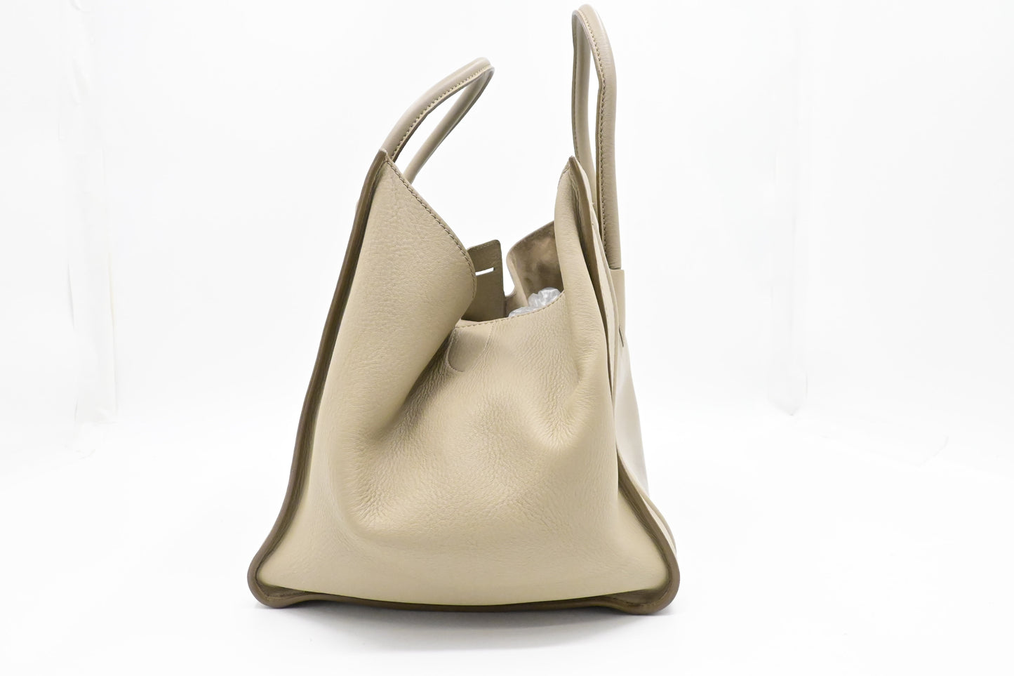 Celine Medium Phantom in Beige Leather