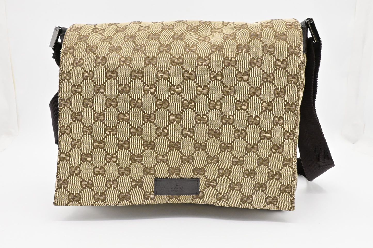 Gucci Messenger Bag in Light Brown Canvas