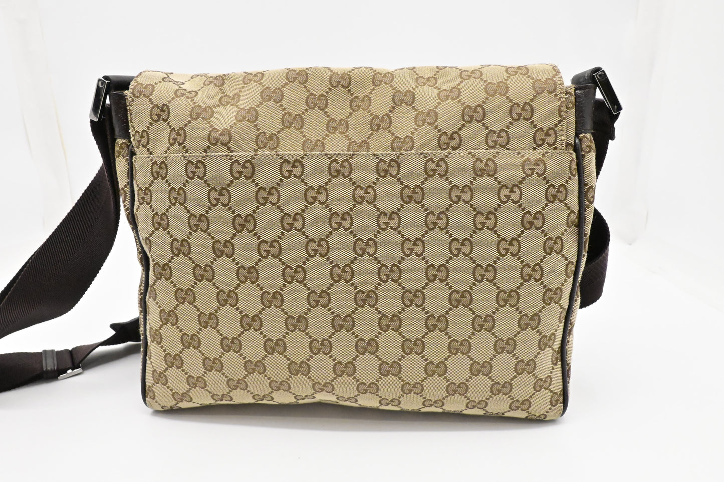 Gucci Messenger Bag in Light Brown Canvas
